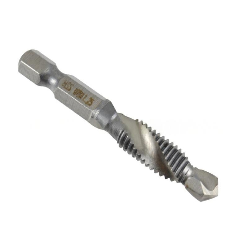 Screw Thread Tap Drill BIt 1/4 Hexagonal Drive Industrial Strength Threading Tool For Precisions Machining