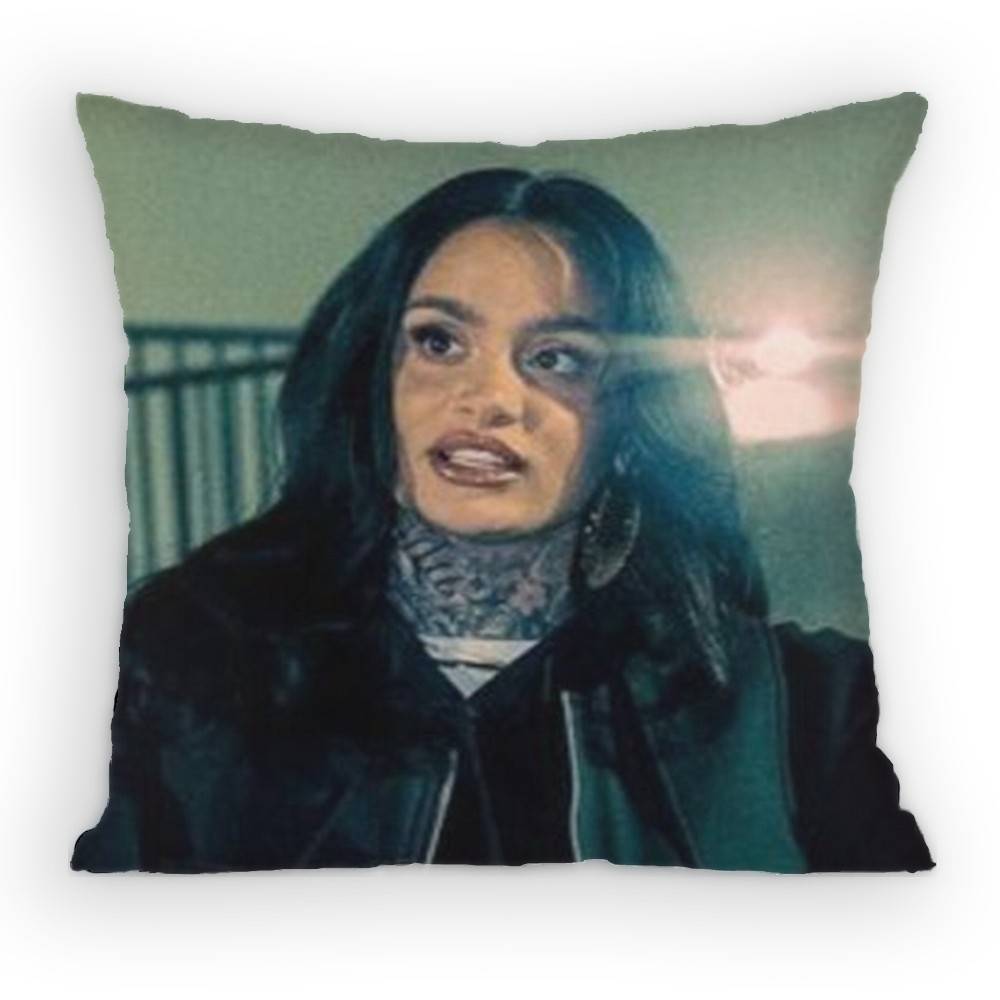 

Kkehlani Singer Pillow Case Antidustmite Pillowcase Invisible zipper silky short plush Sofa cushion cover 30x30 cm