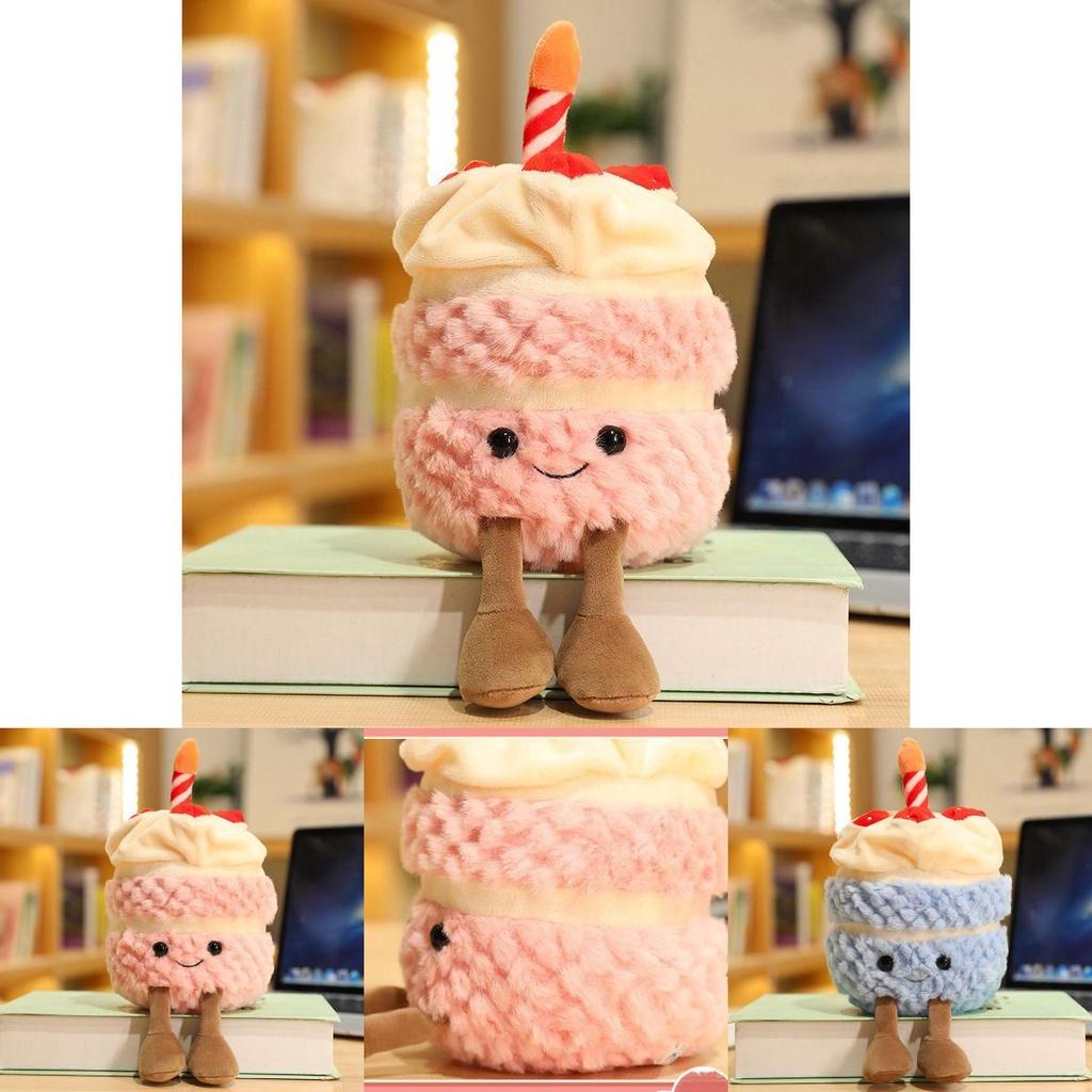 Adorabile Peluche Giocattolo Bambola Torta di Compleanno Jellycat 28cm