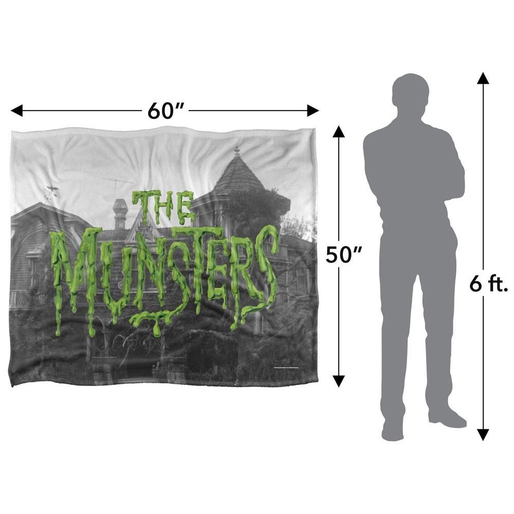 The Munsters Silky Logo Supersoft Blanket