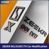 For ZEEKR 001/X/007/7X Zeekr001 Car Badge Modification Blackened Tail Logo Sporty Modified Letters