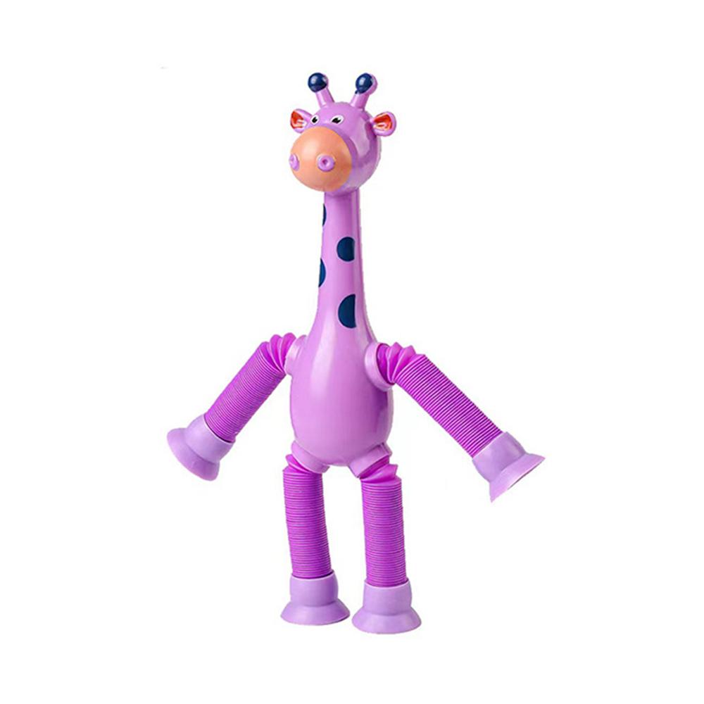 Telescopic Giraffe Toy Sensory Tube Toddler Giraffe Pop Out Arm Toys Stress Relief Autism Fidget for Kids Party Favors Pop Tubes