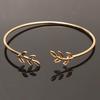 Women Stylish Leaves Cuff Women Bracelet Delicate Leaf Open Bangle Bracelet