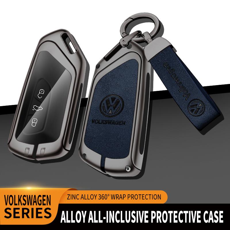 Car TPU Zinc Alloy Key Case Bag Car Key Chain Metal Key Shell for Volkswagen VW GTD Magotan Golf 8 MK8 ID.3 ID.4 ID.6 Accessorie