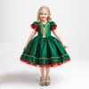 Red & Green Sequin Christmas Dress: Santa Claus Snowflake Costume, Girls' Mesh Princess Dress