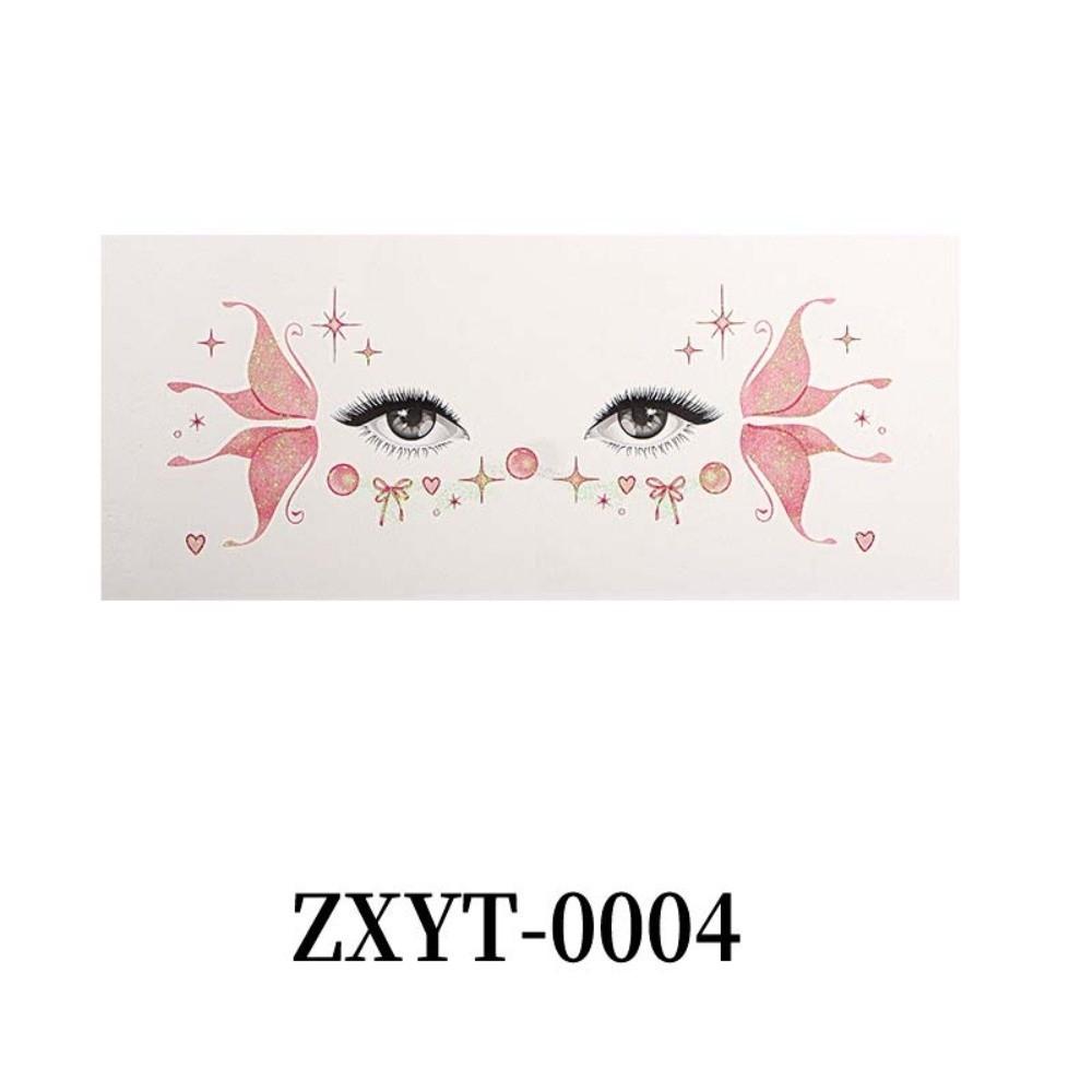 Realistic Glitter Butterfly Face Tattoo Waterproof Face Temporary Tattoo for Parties Concerts