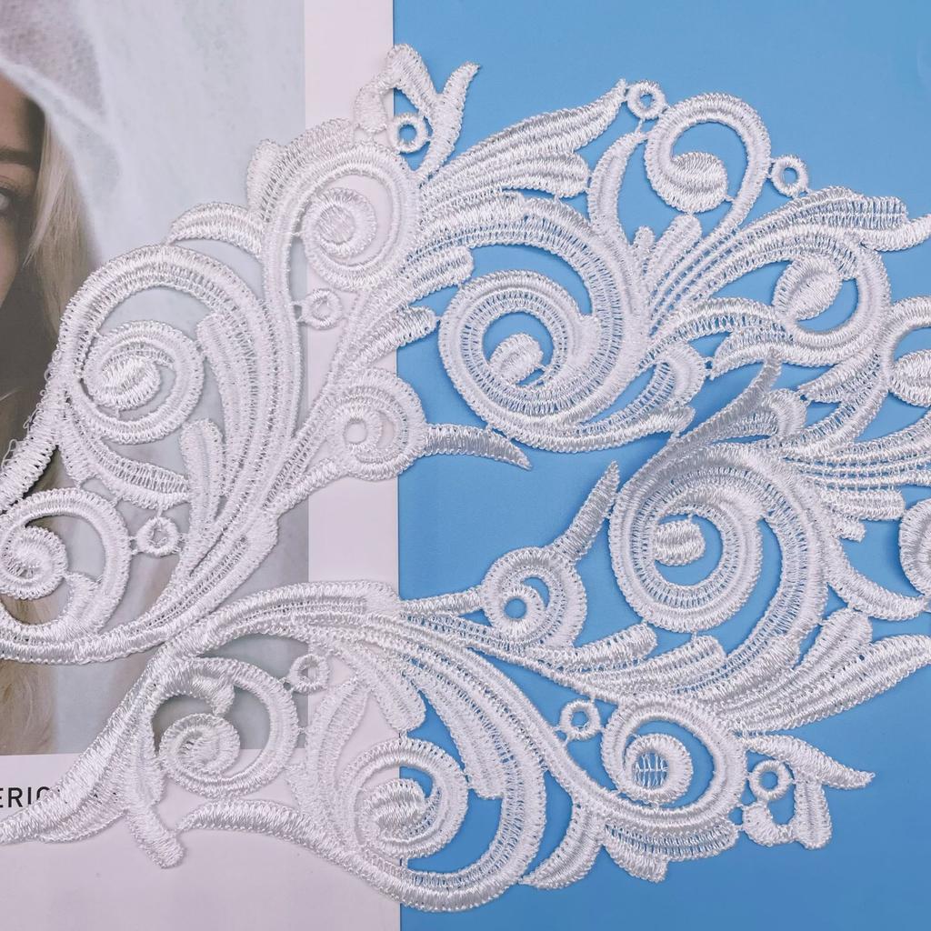 Water Soluble Flower Accessories Lace Hollow Embroidery Embroidery Lace Princess Skirt Mesh Skirt Headdress Lace Accessories