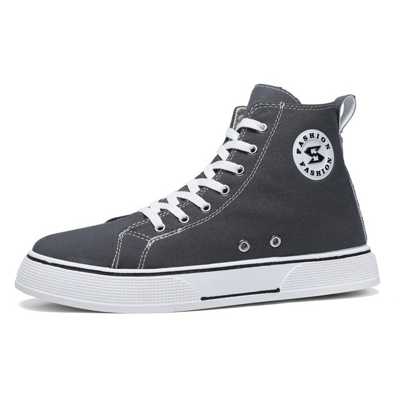 2025 Spring and Summer High Top Canvas Mens Shoes Comfort Men's Canvas Shoes Fashion Fresh Men Casual Shoes Breathable Sneaker