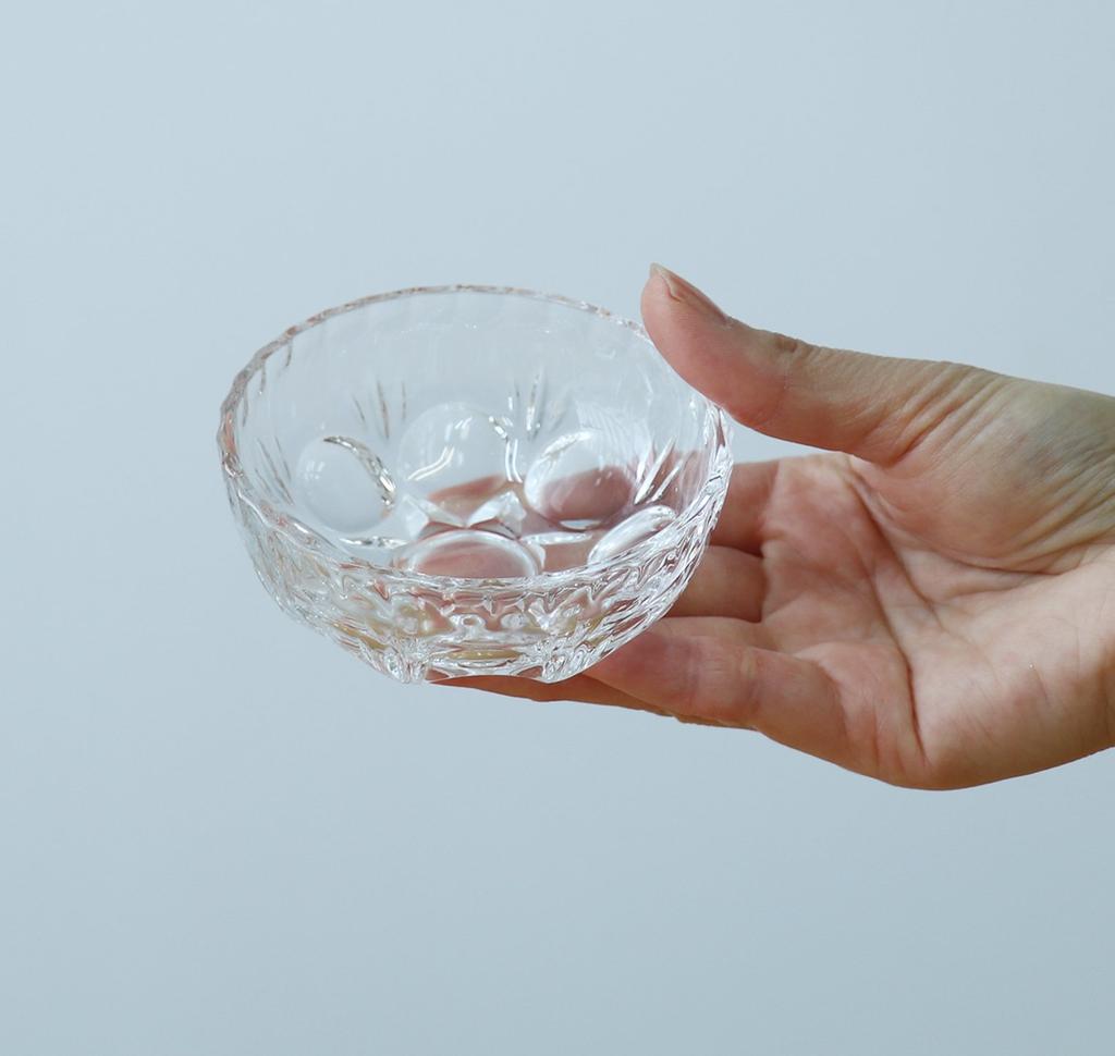 ADERIA Miniature Bowl, Clear, Max. 9cm x 3.5cm (height), Look, Set of 12, Made in Japan, 155