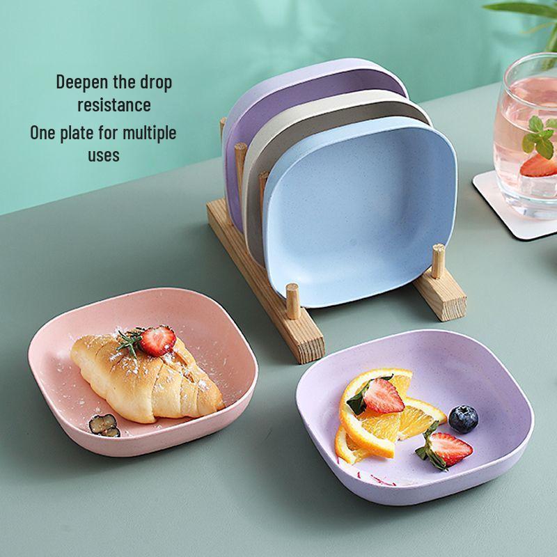 Creative Thickened Plastic Dining Table Plate for Bones and Waste - Small and Stylish