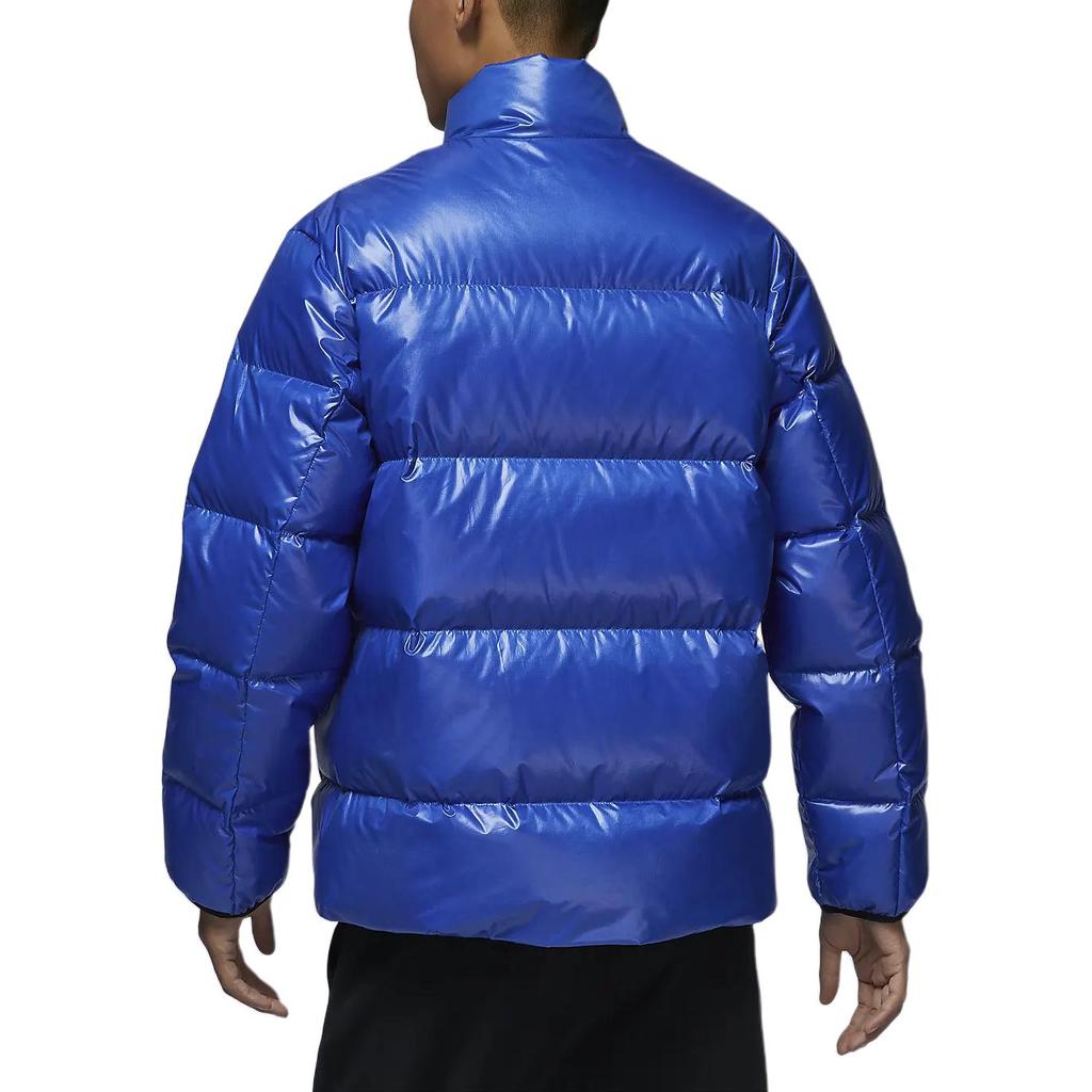 Jordan Flight Casual Comfortable Loose Warm Stand Collar Down Jacket Men Outerwear Dark-Blue FV7272-480