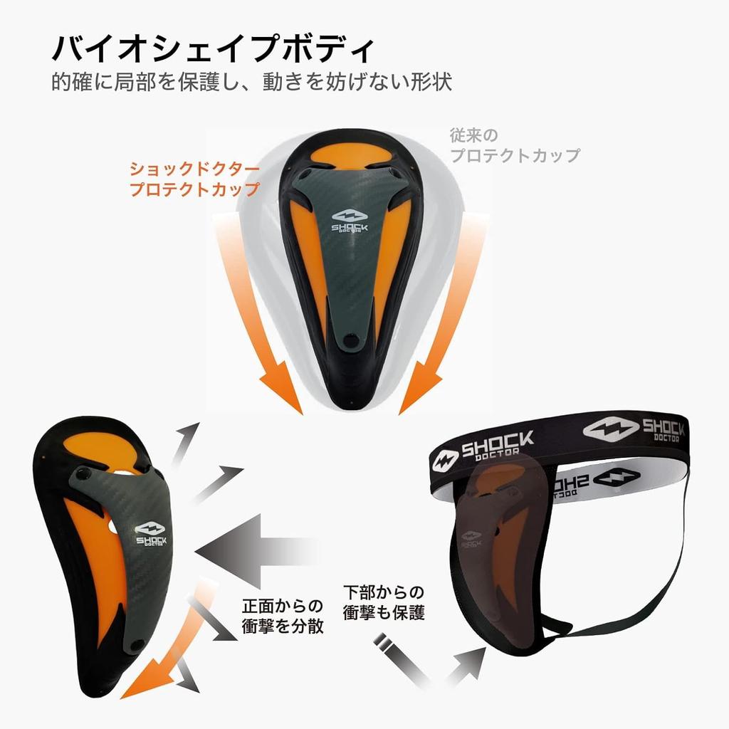 [Tokyo Yakult Swallows' Tetsuto Yamada's Favorite Brand] ShockDoctor Foul Cup M Carbon Flex Cup 100