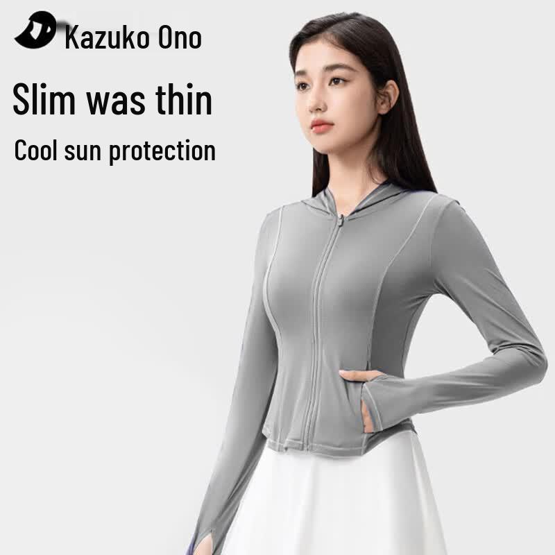 Xiaoye Hezi Women s Hooded Ice Silk UV Protection Jacket XL