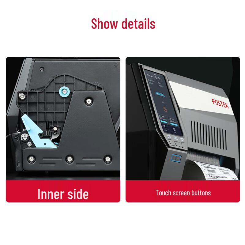 POSTEK GX3 Industrial Thermal Transfer Label Printer CN plug (adapter included)