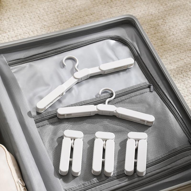 Travel Hangers Premium Foldable Hangers Sturdy Space-Saving For Suitcase Plastic Travel Accessories Portable Clothes Hanger