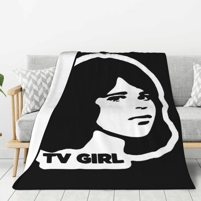 Custom Tv Girl Music Rock Pop Band Blankets Warm Flannel Throw Blanket for Bed Travel Rug Piece