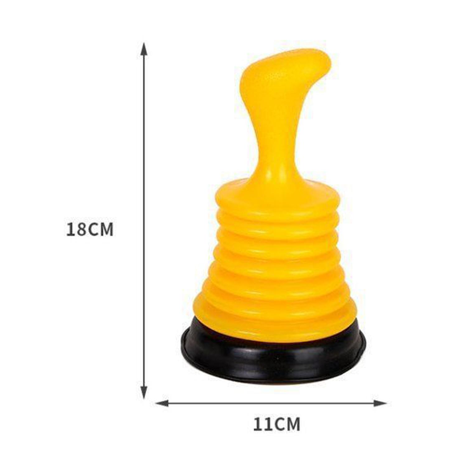 

Suction Cup Toilet Plug Tub Clog Clearer Bucket Plunger Toilet Unclogger Clear Clogged Drain Rubber Plunger Tool жовтий