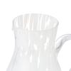 Francfranc Dot Pattern Glass Carafe, White, 1100ml, Suitable for Cold Water, Pitcher, and Water Carafe