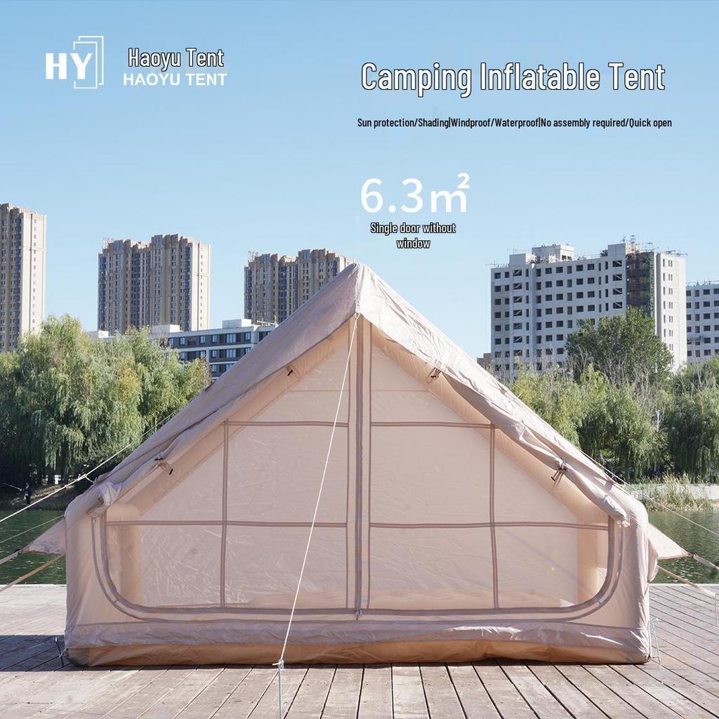 6.3 sqm Home Use Automatic Inflatable Tent, Oxford Cloth for Camping