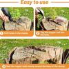 15 pcs Copper Nails for Killing Trees Stump Root Slowly, 3.15" Copper Nails with Drill, Stump Removal Spikes Nails for Trees, Stumps