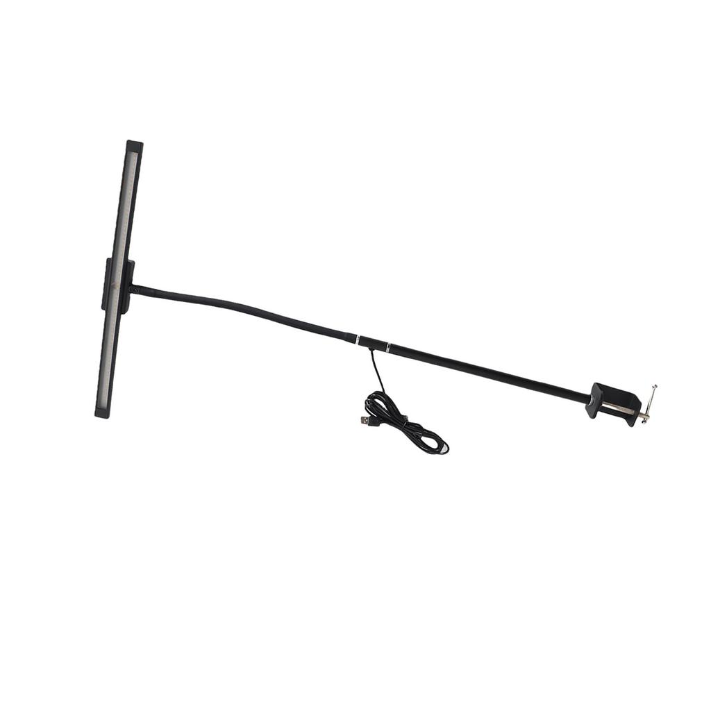 LED Desk Lamp Double Key Stepless Dimming Eye Caring Gooseneck Table Lamp for Reading Studying Working