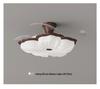 Retro French Creamy Ceiling Fan Light for Living Room, Dining Room, and Children's Bedroom