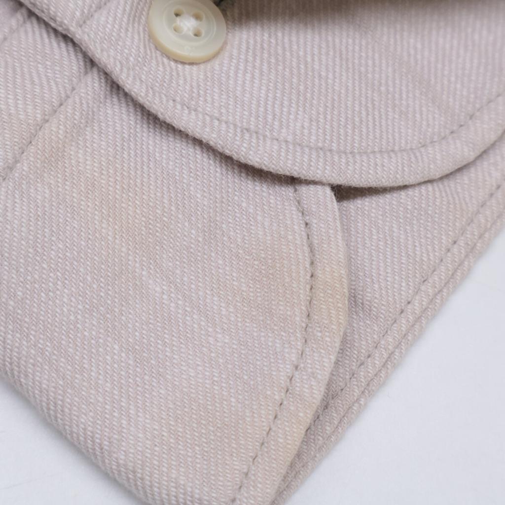 45R 5093050 Beige Cotton Pin-Tuck Pullover Shirt tops 0 beigeUsed