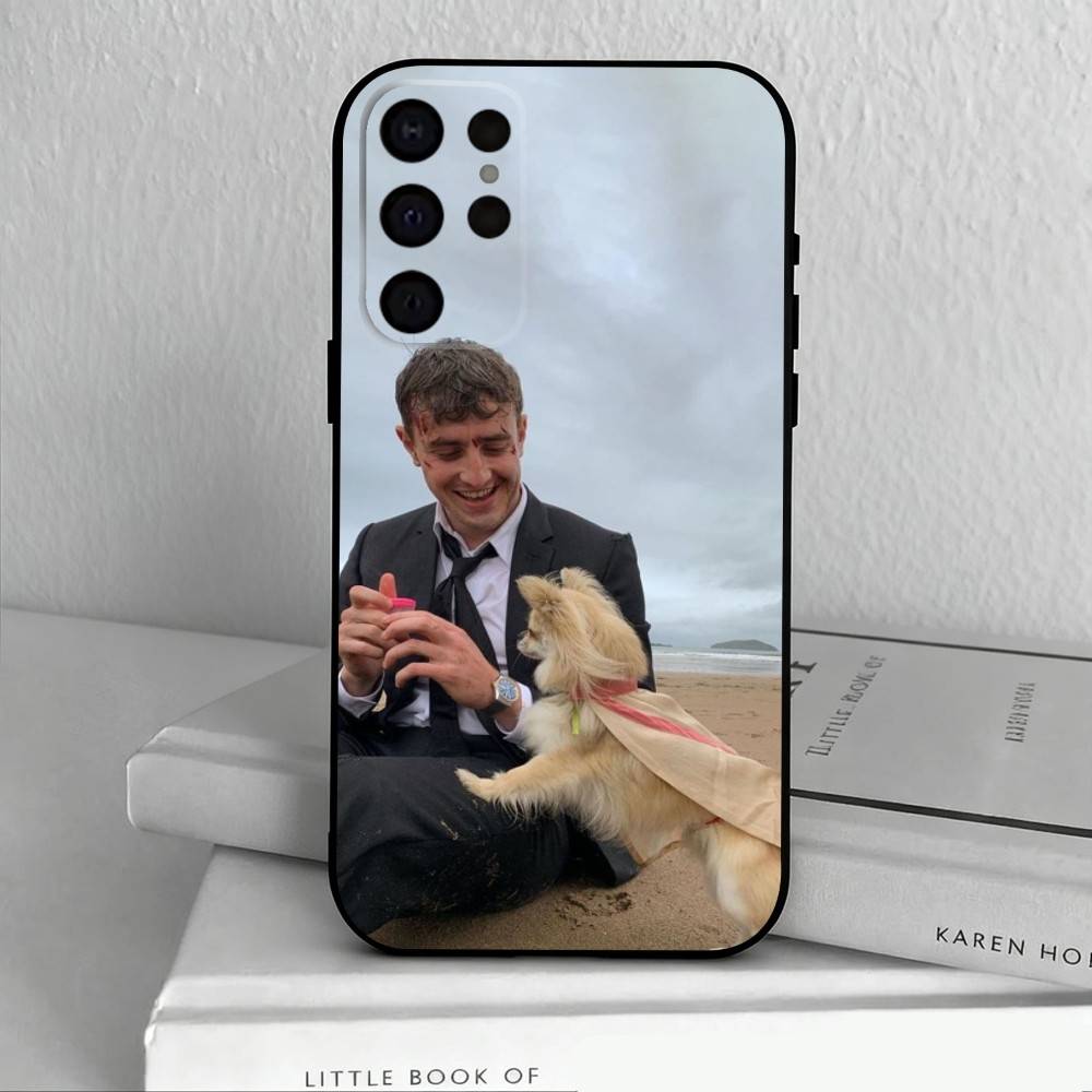 I-Irish Actor P-Paul M-Mescal Phone Case For Samsung S25,S24,S21,S22,S23,S30,Ultra,S20,Plus,Others Soft Black Case