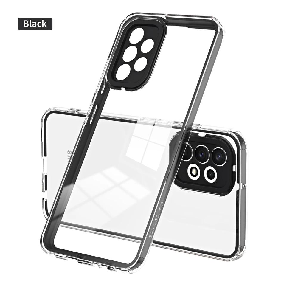 

Чехол для телефона A52S 5G для Samsung Galaxy A13 A23 A33 A53 A73 A32 A52 A51 A04 A14 A24 A34 A54 A25 Чехлы Защитный бампер Прозрачный чехол Samsung A33 5G чёрный