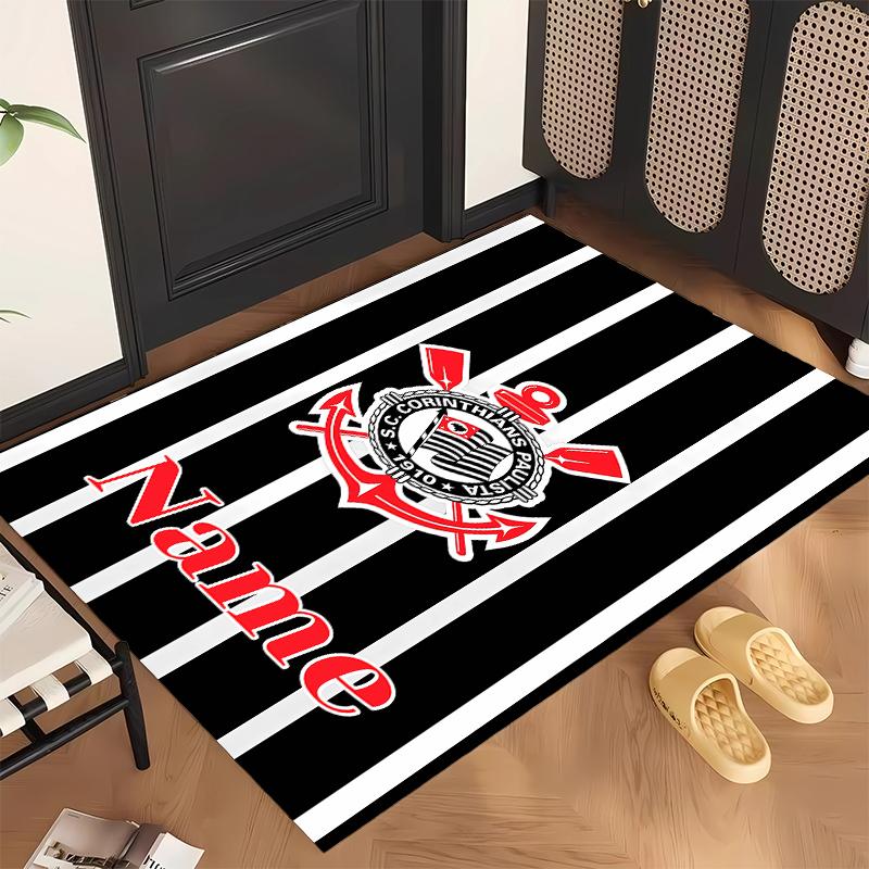 Sport Club Corinthians Paulista (5) Personalized name Office Carpet Stylish Decor for Living Room Bedroom Kitchen