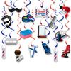 Birthday Decor Party Spiral Hanging Decorations For Barber Shop Celebrations
