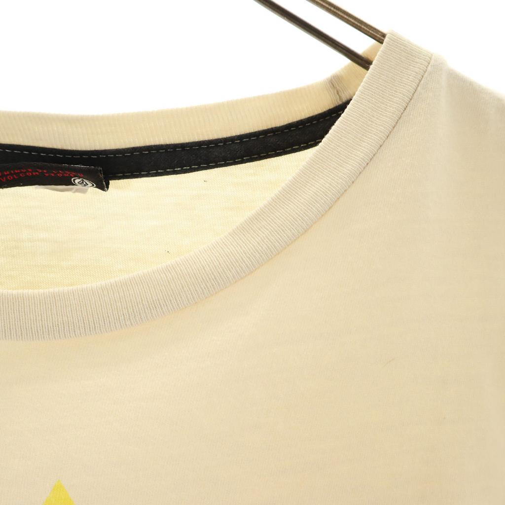 VOLCOM Short sleeve T-shirt M Cream type Men's Used