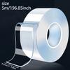 2 Rolls Double Sided Adhesive Tape, 196.85 Inches Each, for Heavy Duty Home Renovation, Wall Stickers and Appliances
