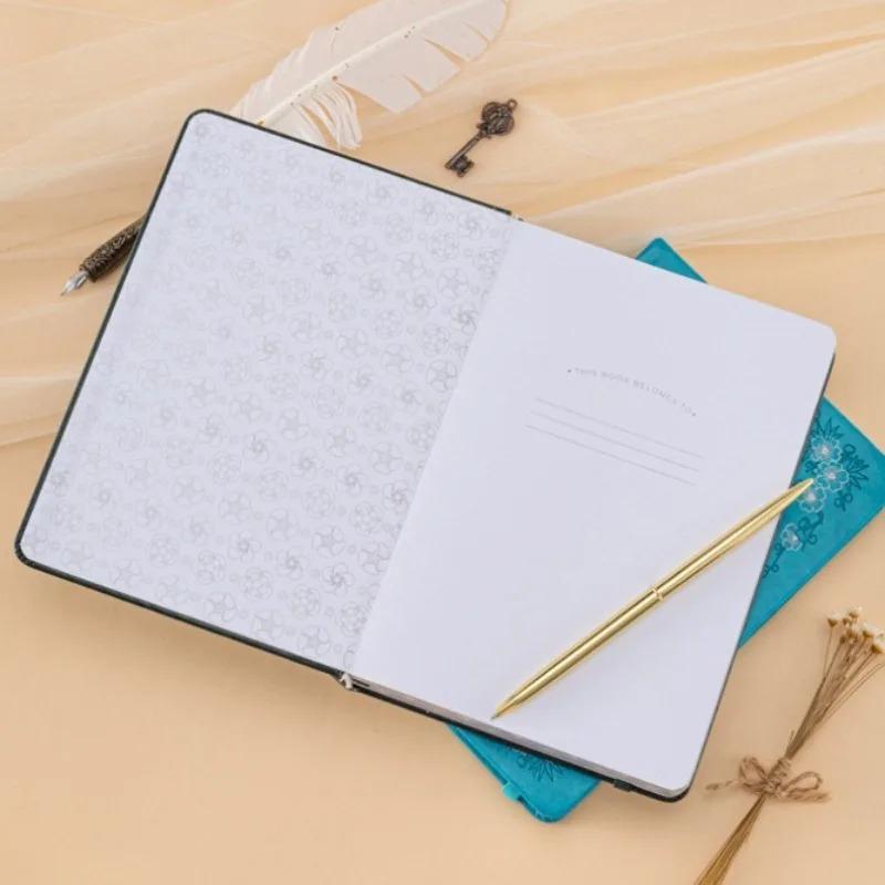 A5 Plum Full Plate Stamping Impressed Notebook 160g Thick Paper China Style Notepad