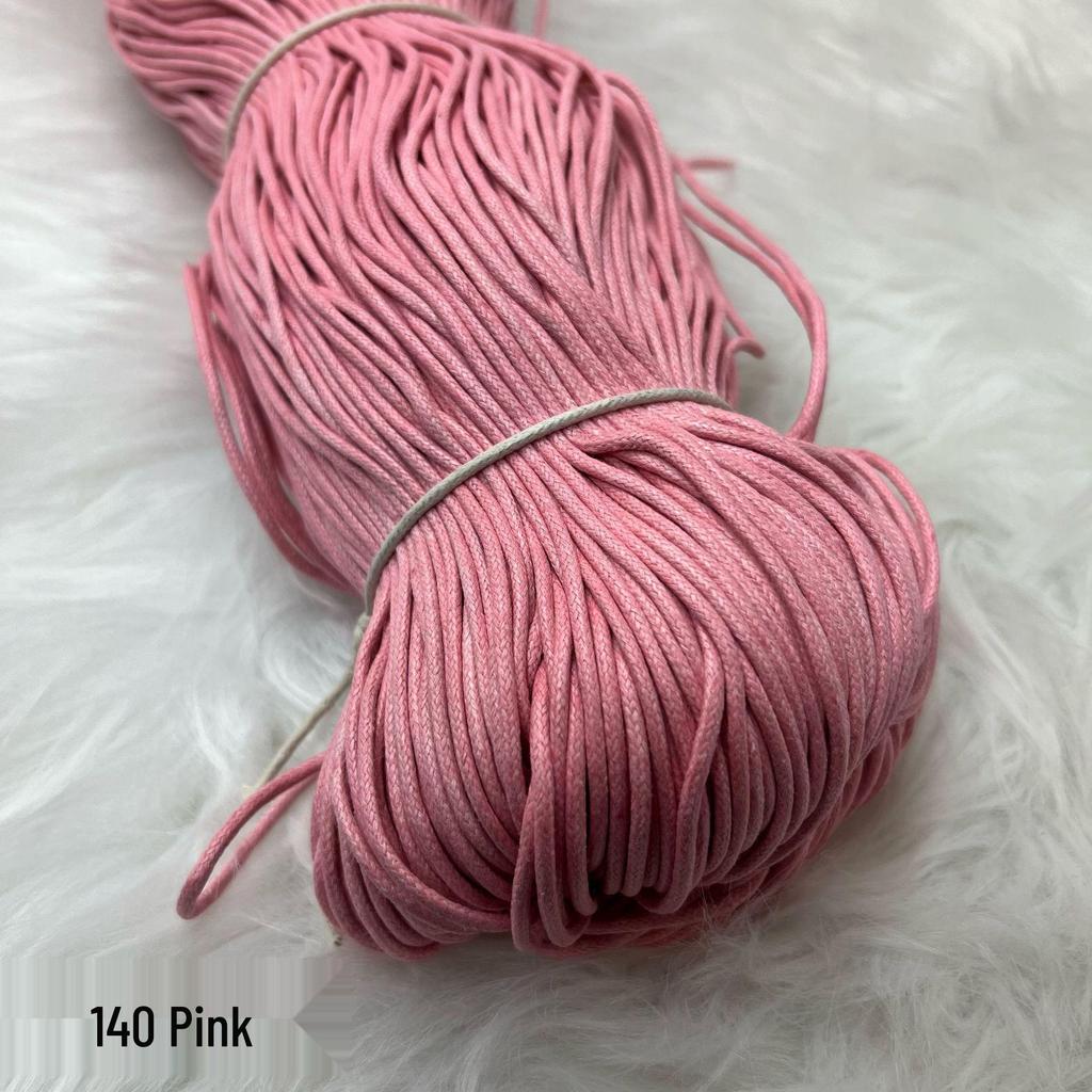2mm Colored Wax Cord for Beaded Necklace, Handmade DIY Weaving & Tassel Cord, Clothing Accessories.