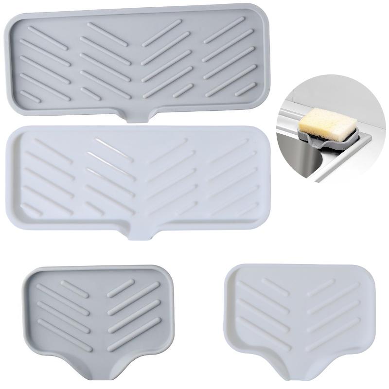 Creative Silicone Soap Box With Anti-water Design For Japanese-style Bathroom Grey