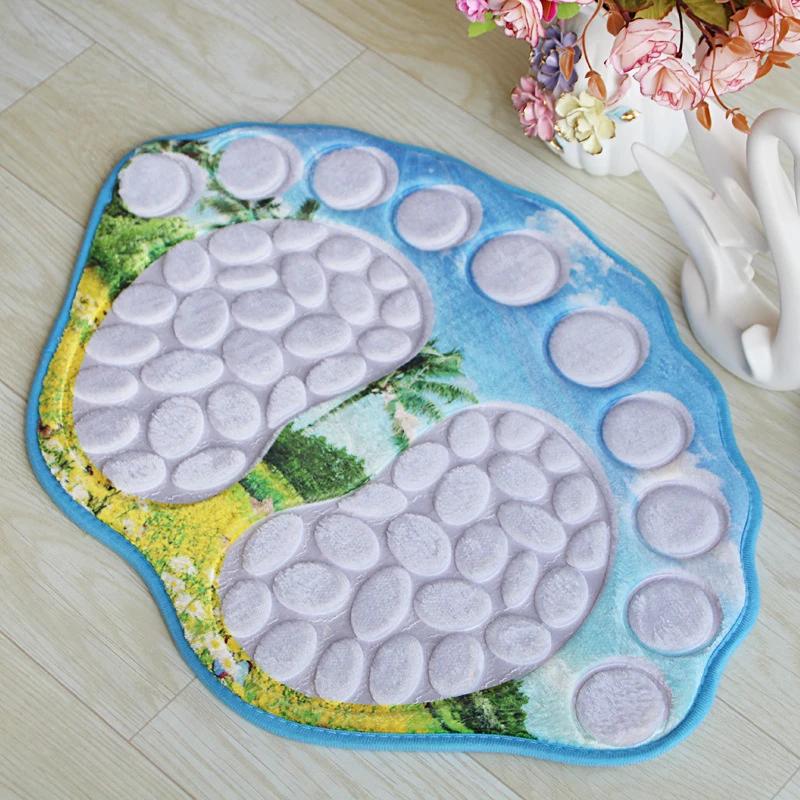 1pc-Door Mats Cute Big Feet Water Absorbent Non-slip Bath Rug Mat Carpet