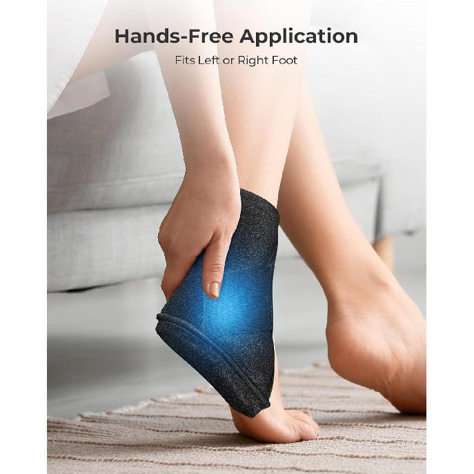 Koonie Ankle Ice Pack Wrap for Swelling, Plantar Fasciitis, Planters Facetious Relief, Reusable Ankle Brace Ice Pack, Cold Therapy Sock Compression