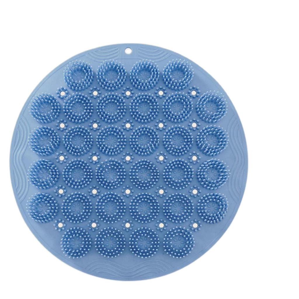 1pc-Silicone Bathroom Sucker Non-slip Mat Lazy Foot Bath Bath Artifact Rub Back Massage Pad Foot Peeling Foot Scrub Brush