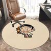 Mr. Bean Chair Mat - Round Carpet for Home Decor, Office Use, Living Room