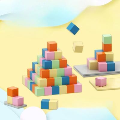 Bloc de construction magnétique petit cube aide à l'enseignement des mathématiques carré magnétique six côtés outil d'observation d'azimut sixième année du primaire