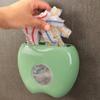 Dispenser per Sacchetti Freschezza a Forma di Mela Montato a Parete Scatola Dispenser da Cucina Organizzatore di Sacchetti di Plastica Robusto Strumento da Cucina Salvaspazio