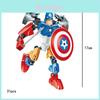 Spider Man Batman Iron Man Puzzle Blocks With Small Particles For Diy Building For Children