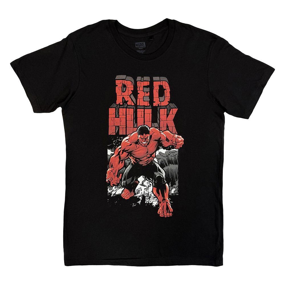 Marvel Comics Unisex Adult Red Hulk T-Shirt