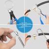 9pcs Wire Long Reach Hose Clamp Pliers Set Motorcycle Repair Fuel Oil Water Hose,Hose Clamp Pliers for Fuel Oil & Water Hoses
