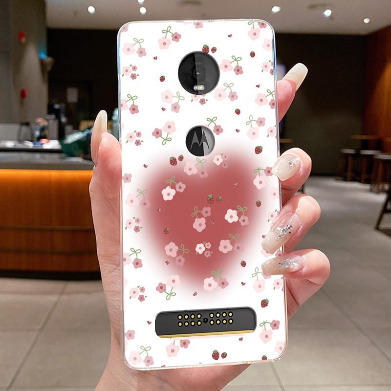 Etui Do Motorola Moto Z4 Play X4 Przezroczyste Luksusowe Modne Motyl Kwiat Miękki Silikon Tylna Pokrywa Do Moto X4 Z4 Play Etui Na Telefon