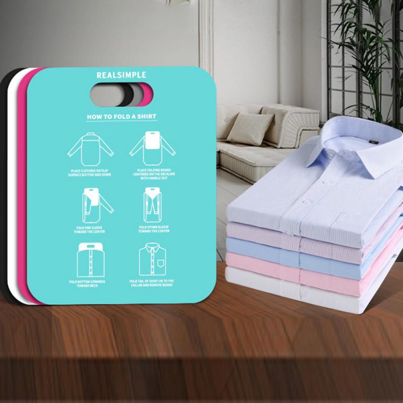 Household Shirt Foldines Folder Laundry Clothes Holderg Board Clothes Folder Closet  Adult Kids Quick Cloth
