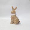 Osterhase Figur Harz Rattan Gewebt Kaninchen Statue Dekorative Handwerkskunst Zubehör für Innen Außen Garten Hof Dekor