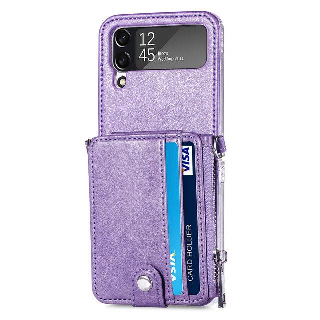 Handyband Leder Brieftasche Handytasche Hülle Für Samsung Galaxy Z Flip 4 5g Flip4 Flip3 Flip 3 Stoßfest Kartenfach Ständer Abdeckung