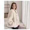 Winter Thickened Temperament Age Reduction Solid Color Collar Imitation Fur Jacket Women's Curly Hair Medium and Long Fur